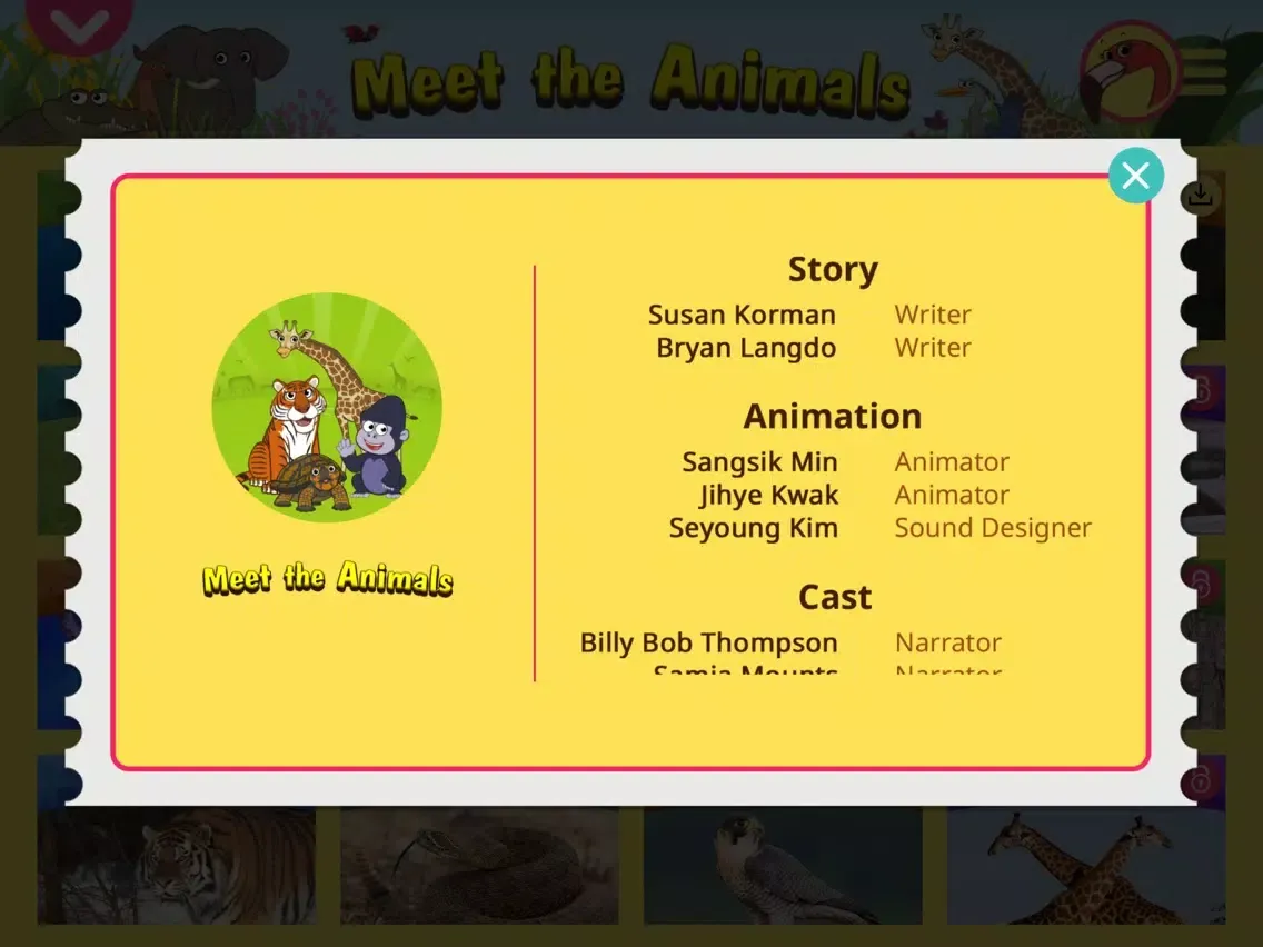 Captures d'écran de Meet the Animals - Little Fox Storybook iPad 