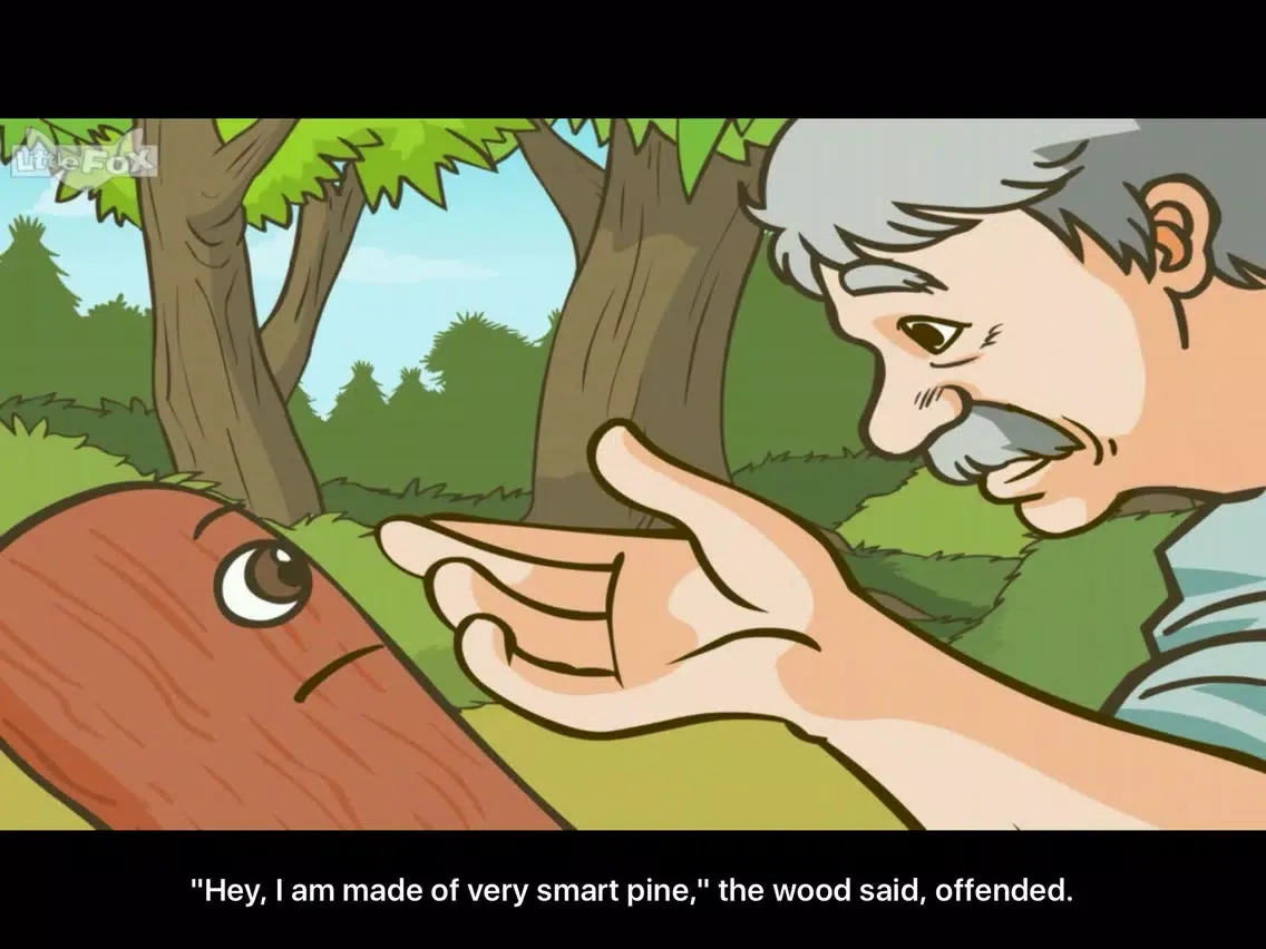 Capturas de tela do Pinocchio - Little Fox Storybook iPad 