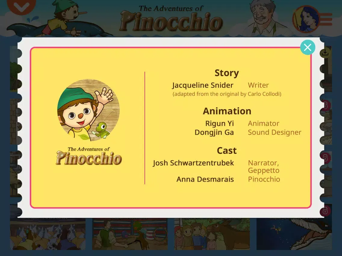 Capturas de tela do Pinocchio - Little Fox Storybook iPad 