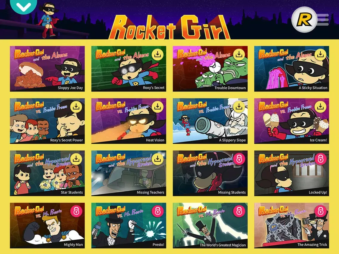 Capturas de tela do Rocket Girl - Little Fox Storybook iPad 