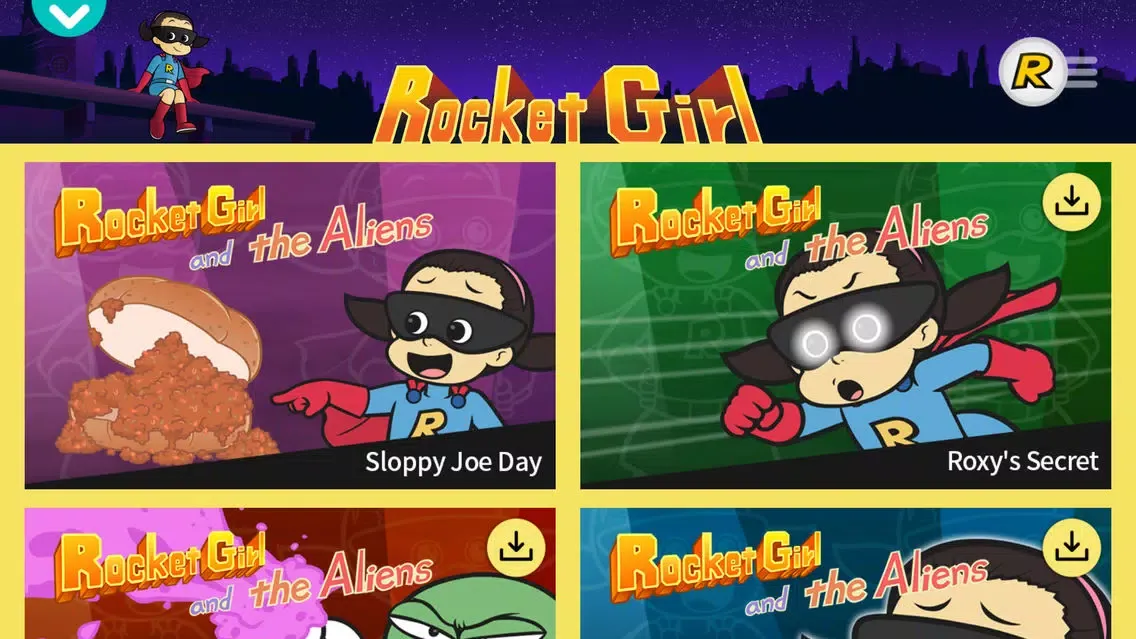 Capturas de tela do Rocket Girl - Little Fox Storybook