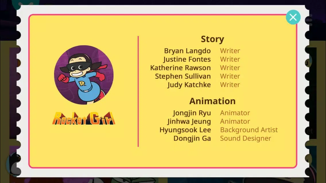 Capturas de tela do Rocket Girl - Little Fox Storybook