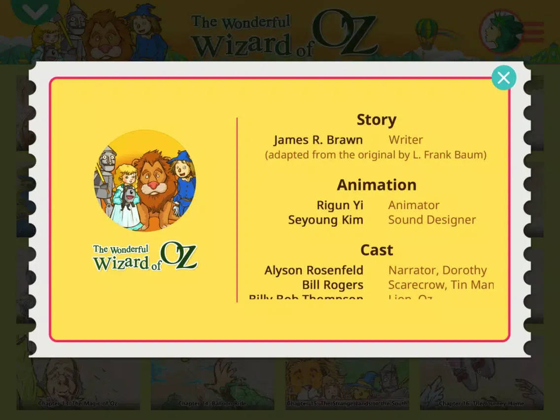 The Wizard of Oz - Little Fox Storybook iPad  স্ক্রিনশট