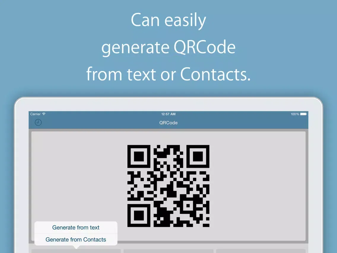 Capturas de tela do QRC - QRCode Reader / Generator for iPhone iPad 
