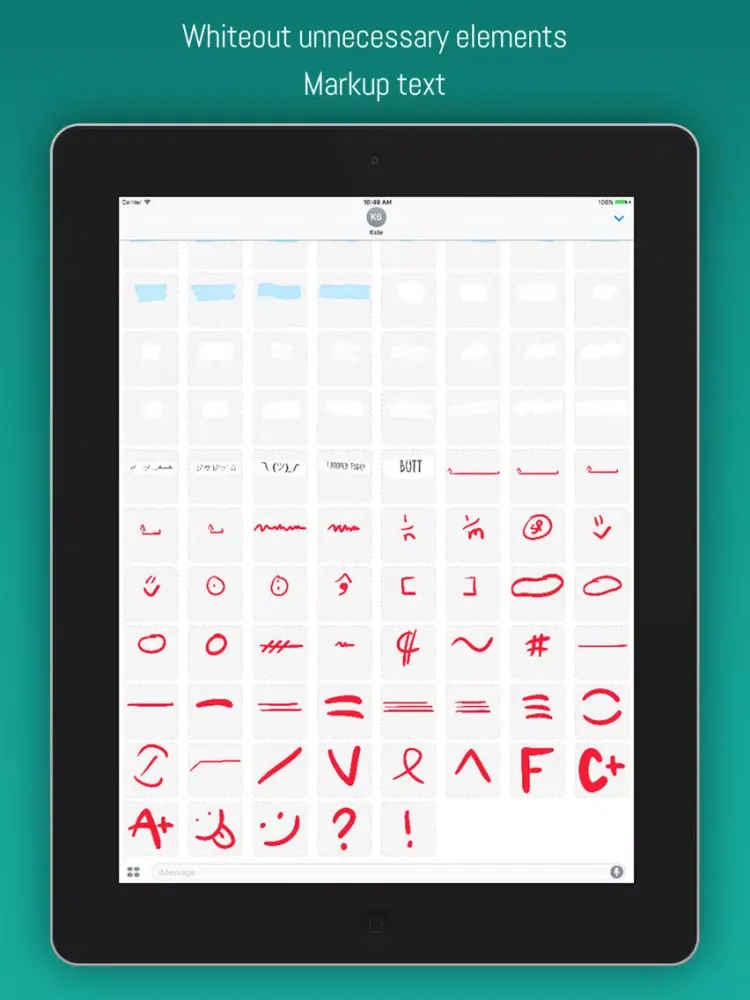 ภาพหน้าจอของ PencilBox: schoolhouse stickers & doodles iPad 