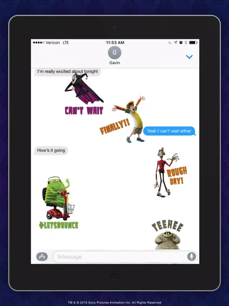 Tangkapan layar Hotel Transylvania ™ Stickers iPad 