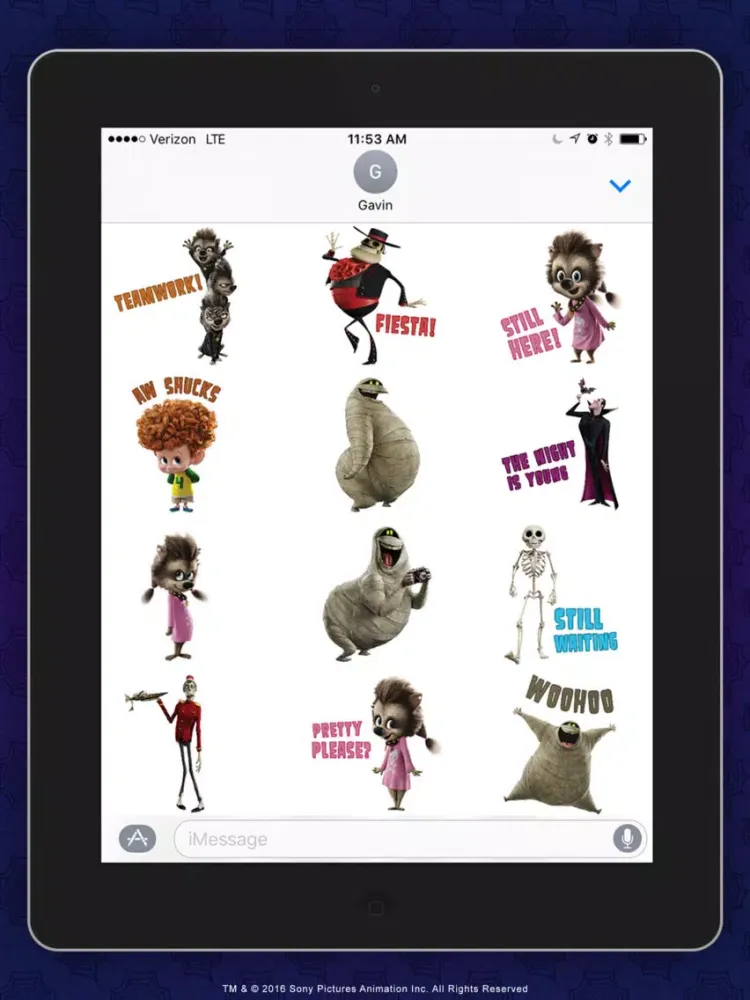 Tangkapan layar Hotel Transylvania ™ Stickers iPad 