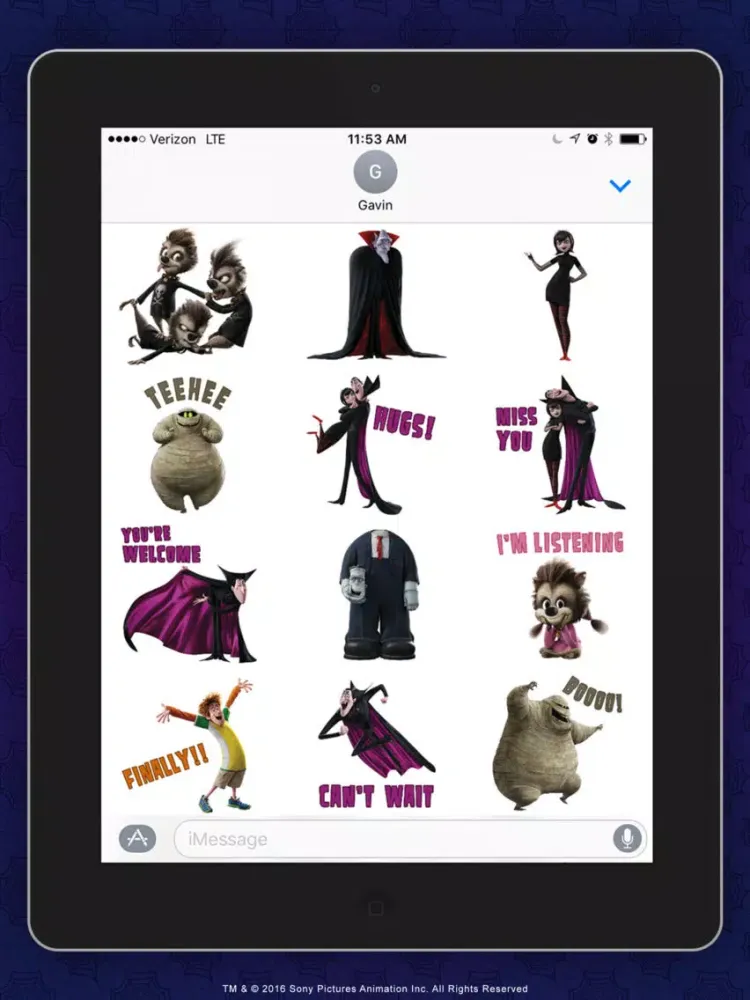 Tangkapan layar Hotel Transylvania ™ Stickers iPad 
