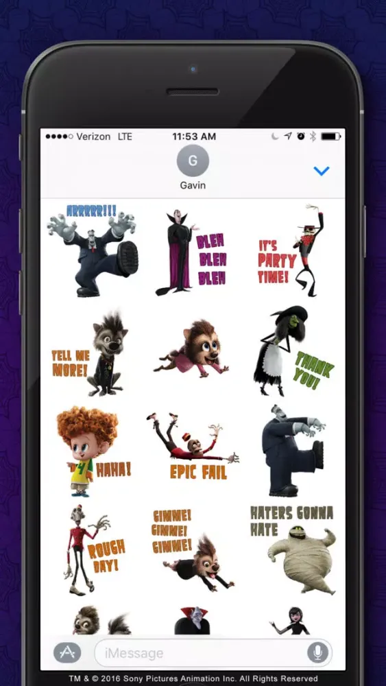 Tangkapan layar Hotel Transylvania ™ Stickers