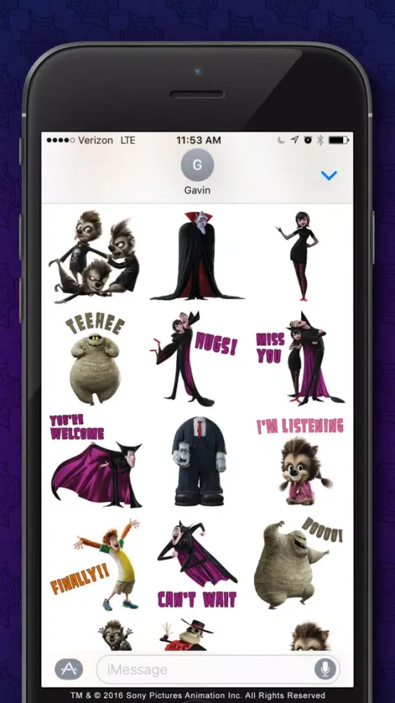 Tangkapan layar Hotel Transylvania ™ Stickers