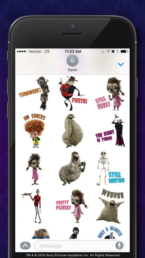 Tangkapan layar Hotel Transylvania ™ Stickers