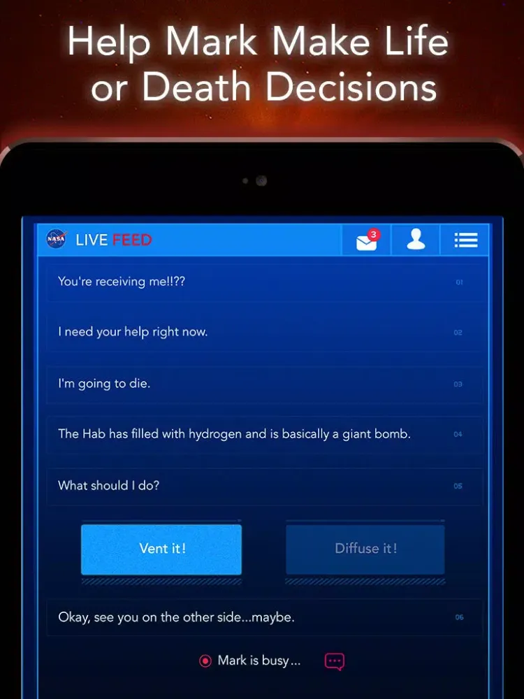 The Martian: Official Game iPad  Screenshots