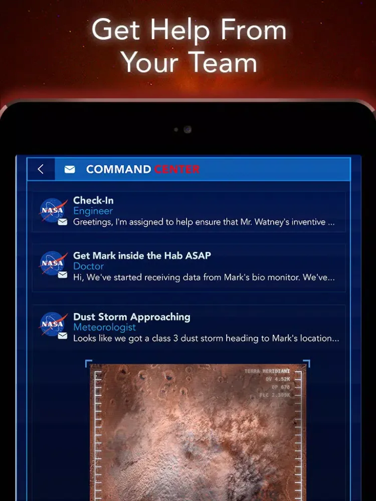 The Martian: Official Game iPad  Screenshots