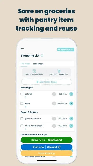 Capturas de pantalla de Little Lunches - Meal Planning