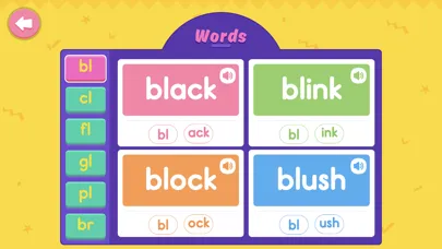 Capturas de tela do phonics L4 grade level reading