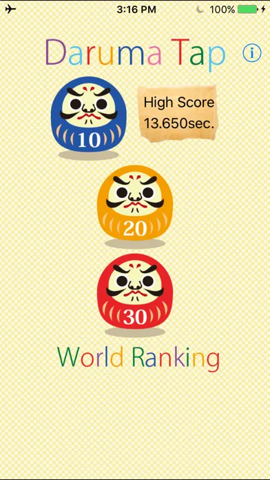 Capturas de tela do Brain training game -Daruma Tap-