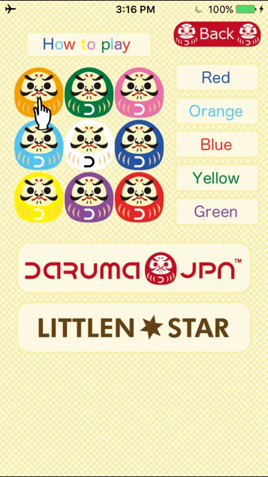 Capturas de tela do Brain training game -Daruma Tap-