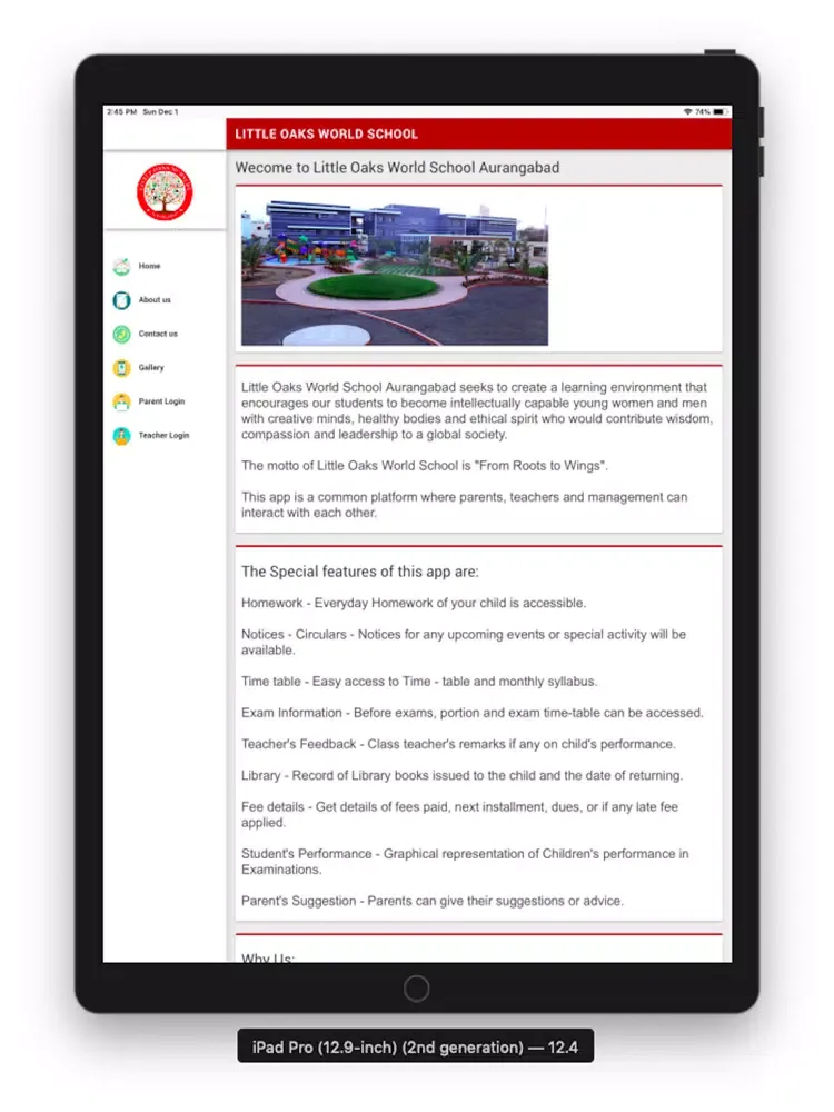 Capturas de pantalla de Little Oaks Nursery School iPad 