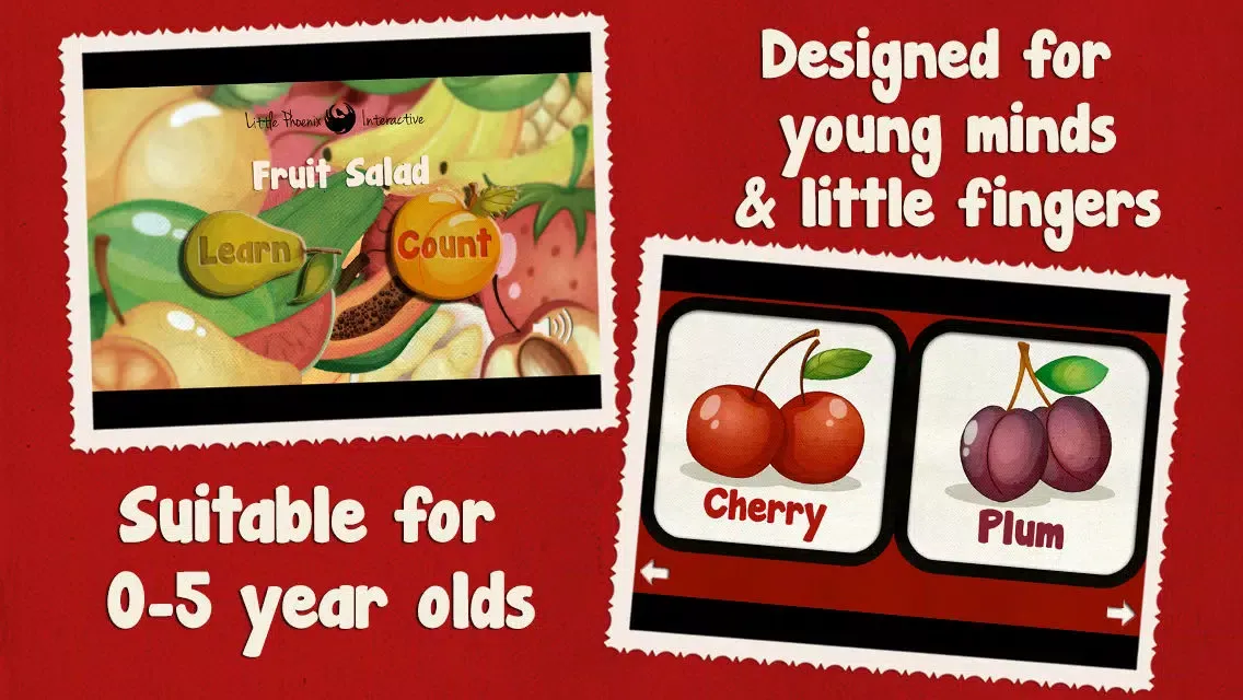 Скриншоты Toddler Counting 123 - Fruit Salad
