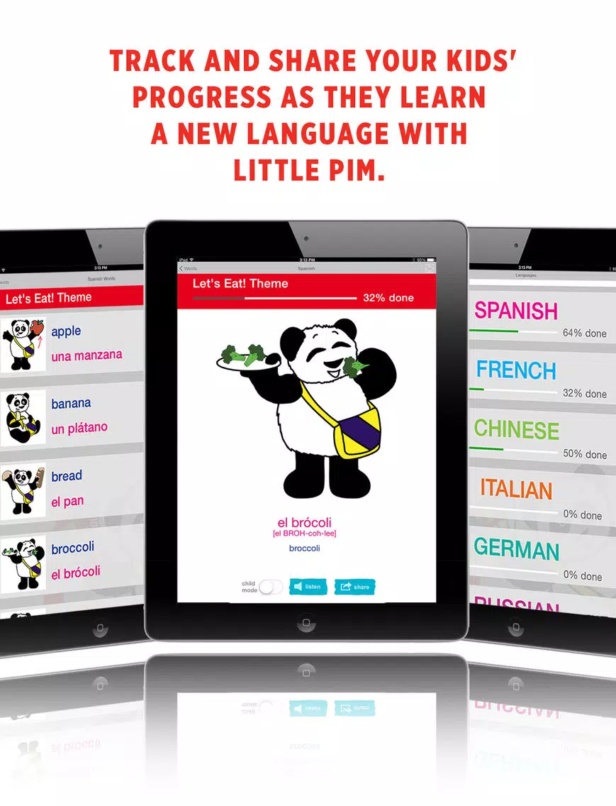 Ảnh chụp màn hình của PimTrack - Language Learning for Kids iPad 