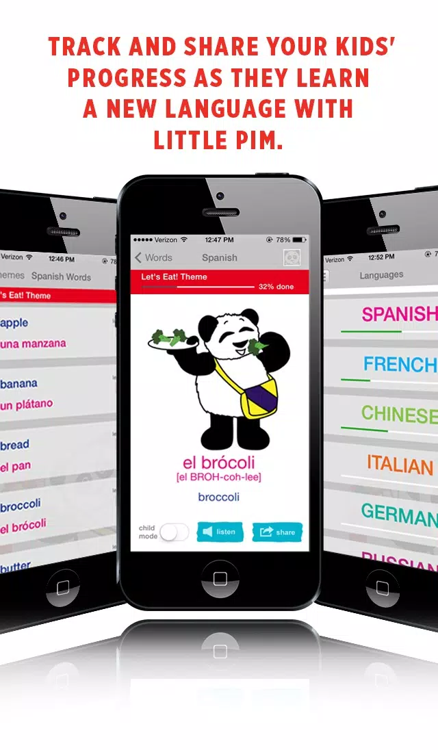 Ảnh chụp màn hình của PimTrack - Language Learning for Kids