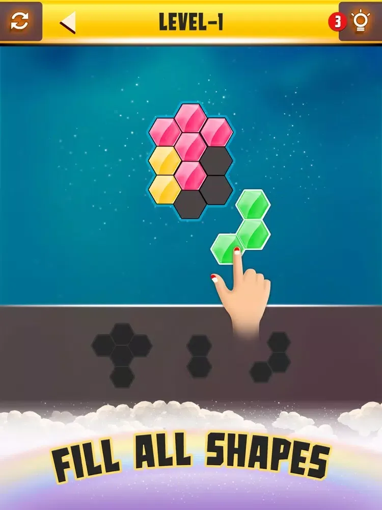 Capturas de pantalla de Hexa Puzzle King: Block Magic iPad 