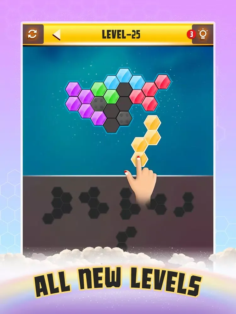 Capturas de pantalla de Hexa Puzzle King: Block Magic iPad 