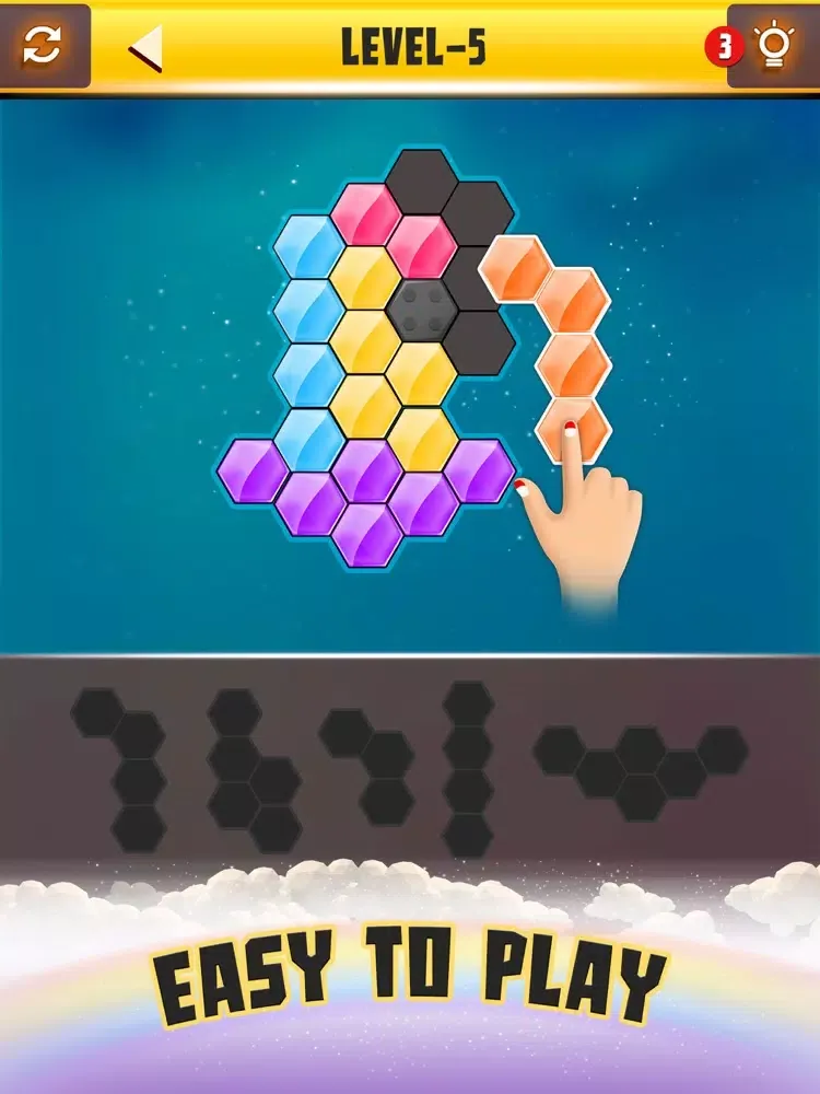 Capturas de pantalla de Hexa Puzzle King: Block Magic iPad 