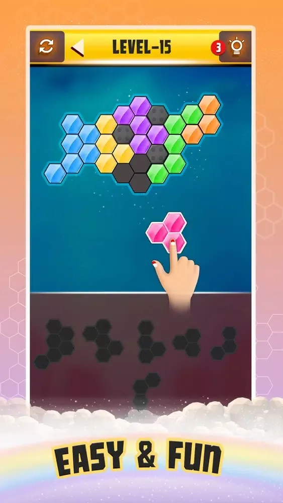 Capturas de pantalla de Hexa Puzzle King: Block Magic