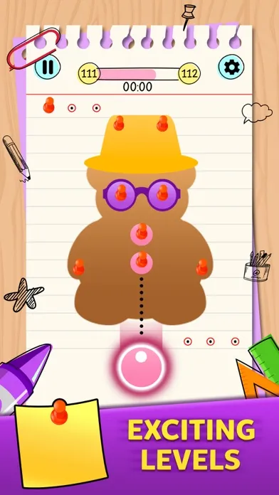 Pin & Paper Drop Puzzle سکرین شاٹس