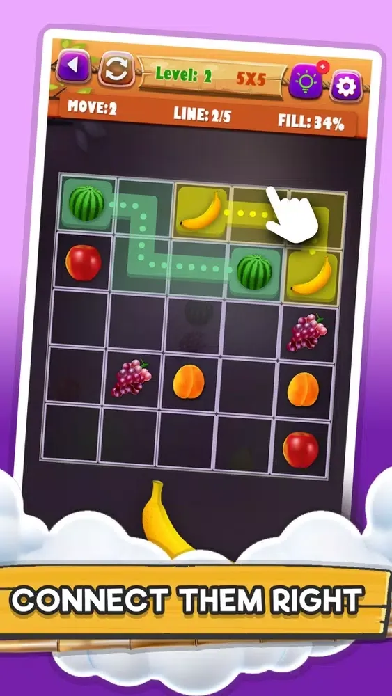 Capturas de pantalla de Fruit Puzzle Ninja: Line Link