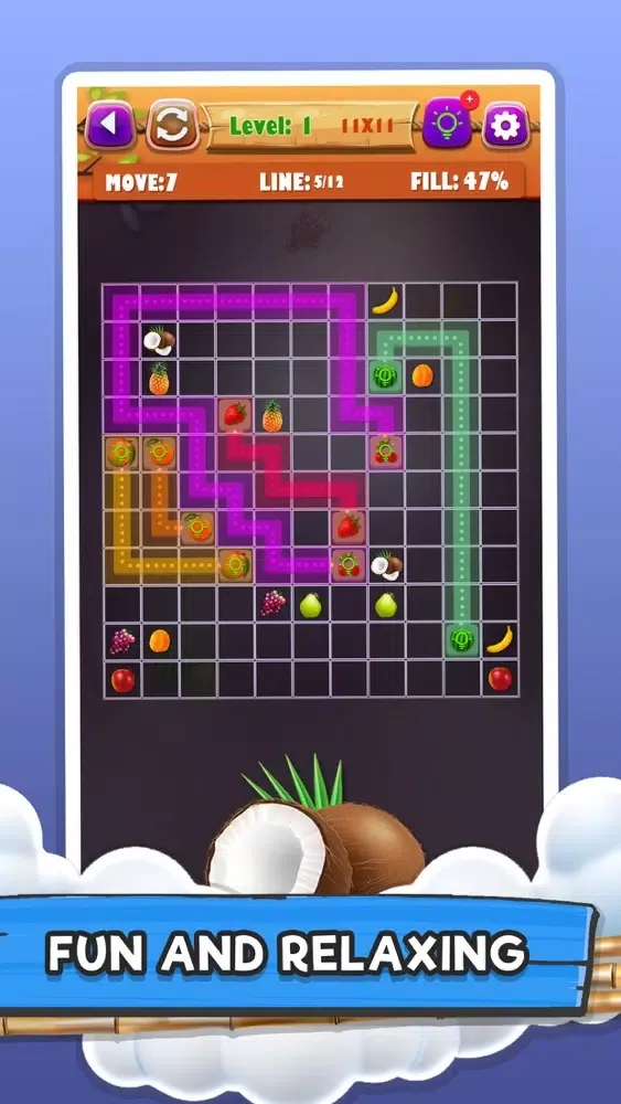 Capturas de pantalla de Fruit Puzzle Ninja: Line Link