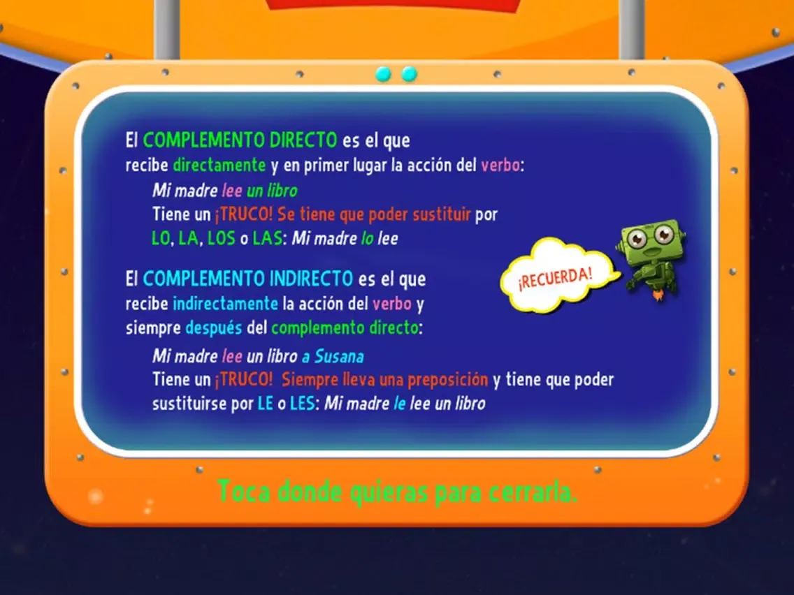 Screenshot di Sentence analysis - LSP iPad 