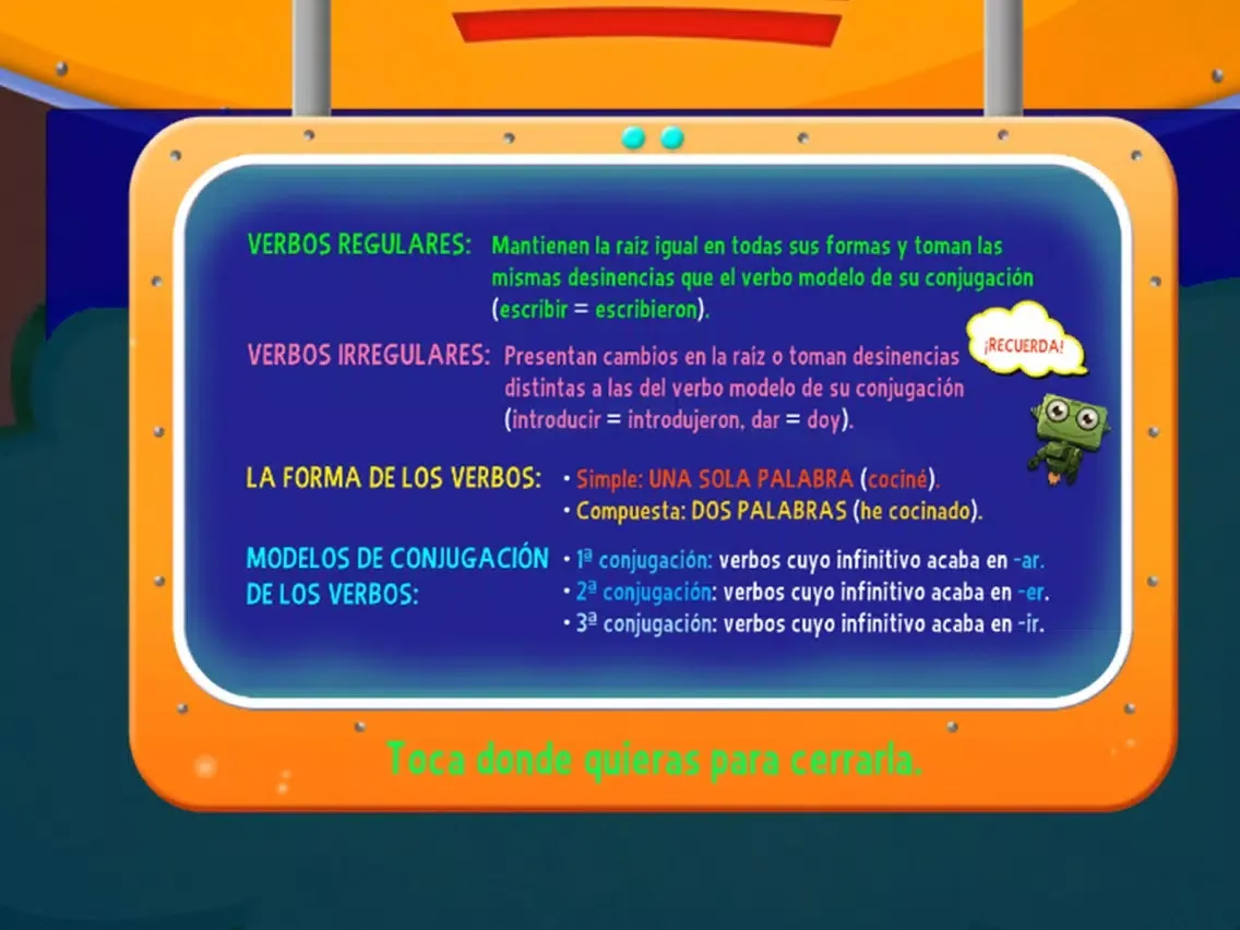 Capturas de tela do Verbs – LSP iPad 