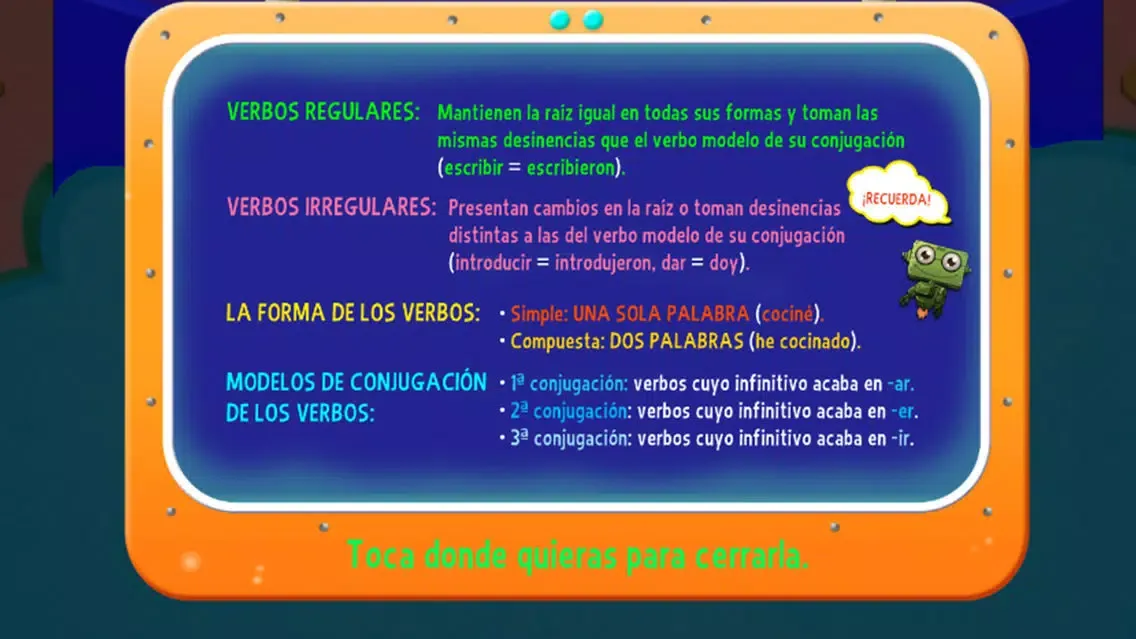 Capturas de tela do Verbs – LSP