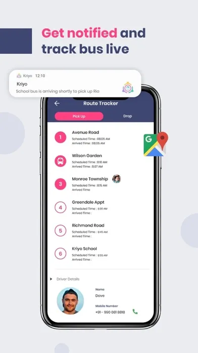 Capturas de pantalla de Kriyo School & Childcare App