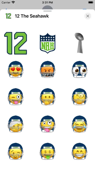 تصاویر 12 the Seahawk Stickers