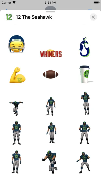 تصاویر 12 the Seahawk Stickers