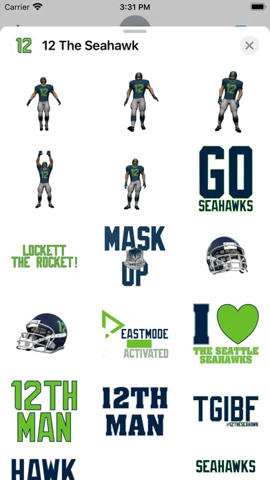 تصاویر 12 the Seahawk Stickers