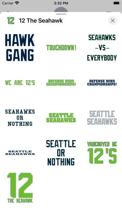 تصاویر 12 the Seahawk Stickers