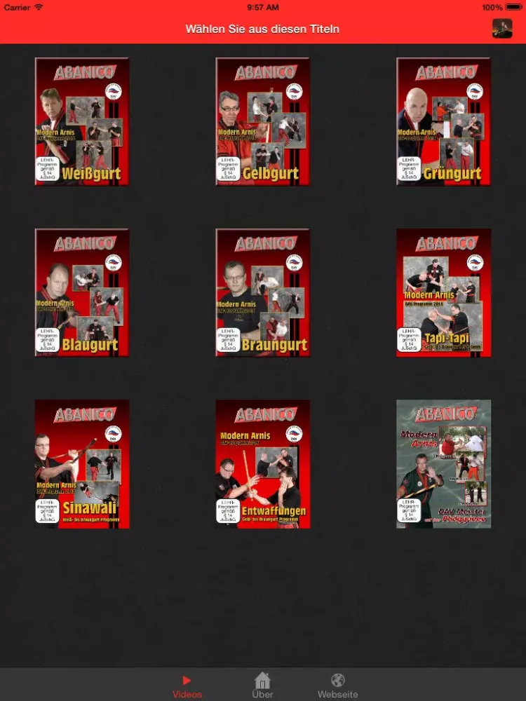 ABANICO: Modern Arnis (German) iPad  Screenshots