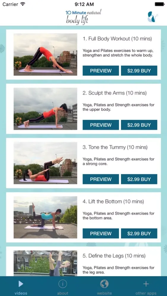 Body Yoga: 10 Minute Natural Body Lift Screenshots