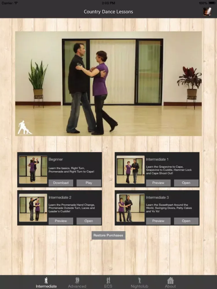 Ảnh chụp màn hình của Country Dance Lessons iPad 