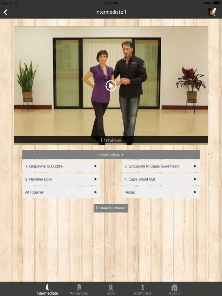 Ảnh chụp màn hình của Country Dance Lessons iPad 