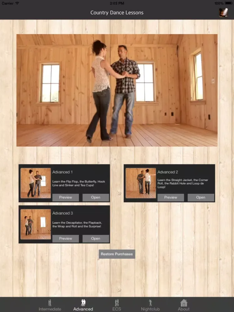 Ảnh chụp màn hình của Country Dance Lessons iPad 
