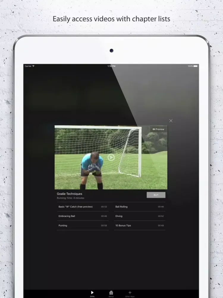 Soccer Goalie Drills iPad 应用截图