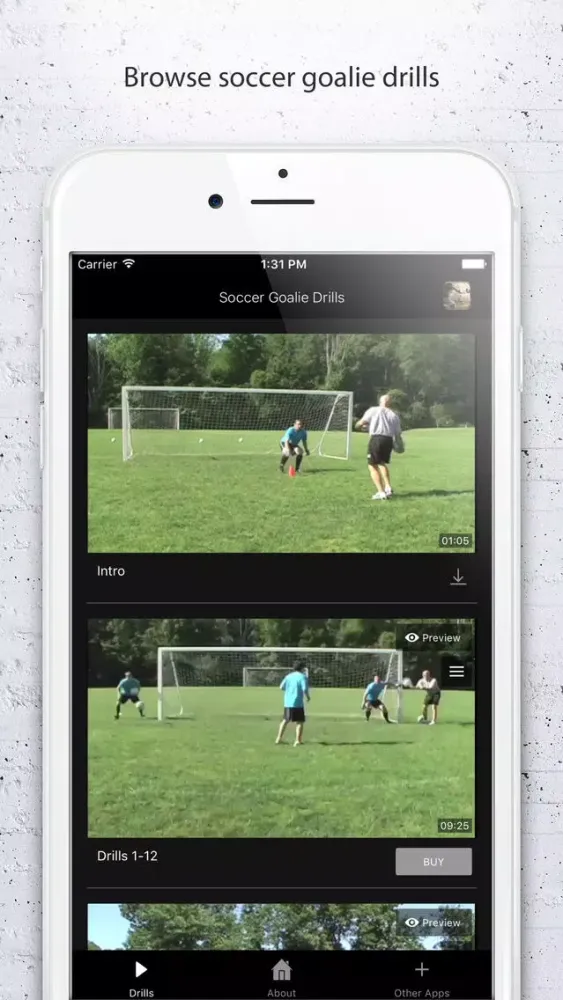 Soccer Goalie Drills应用截图