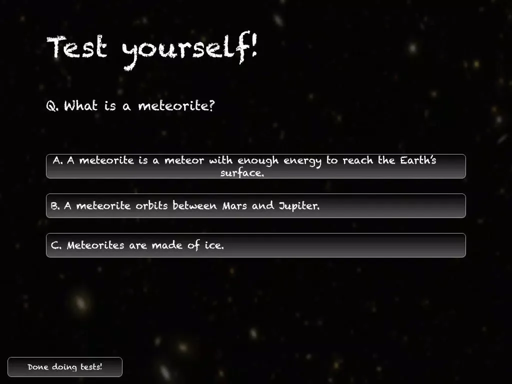 صور Meteors and Meteorites iPad 