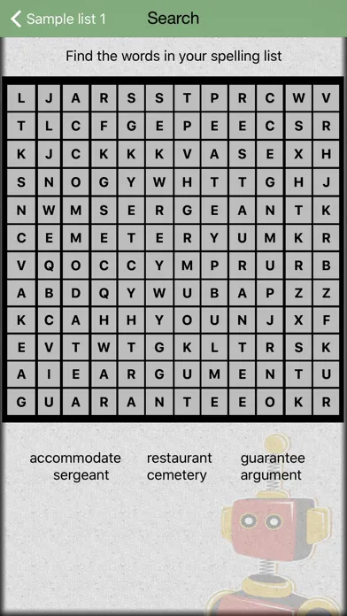 Скриншоты Spelling Test