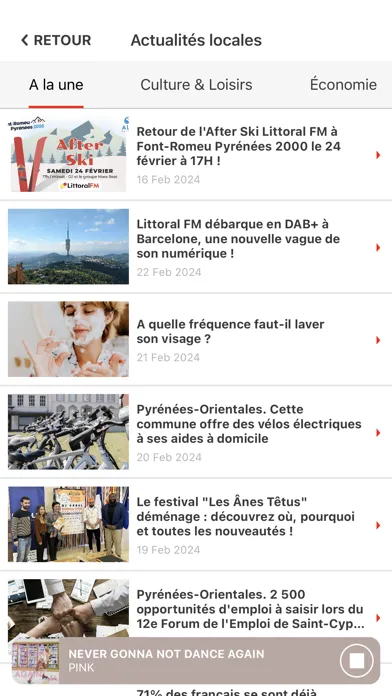 Screenshot di Littoral FM en direct